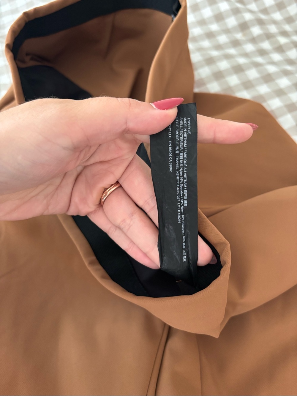 theory | nwt camel trousers - Picture 5 of 9